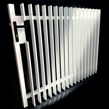Aluminium Fin Blade Gate Left Hand - DIY Gate Package- 1500mm high X 1530mm wide