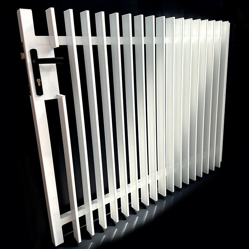 Aluminium Fin Blade Gate Left Hand - DIY Gate Package- 1800mm high X 1600mm wide