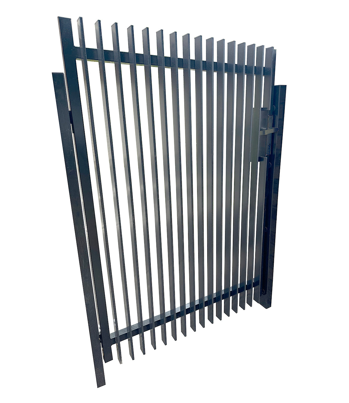 Aluminium Fin Blade Gate Right Hand - DIY Gate Package- 1500mm high X 1600mm wide