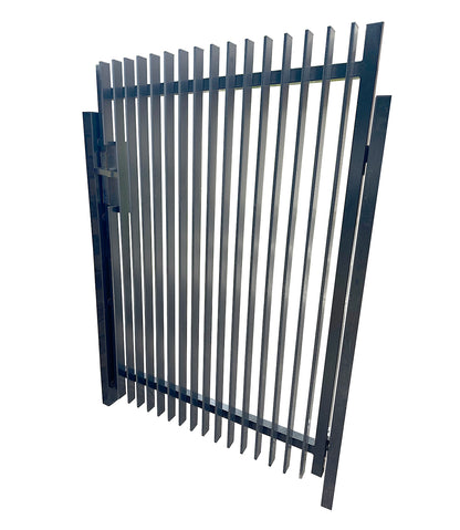Aluminium Fin Blade Gate Left Hand - DIY Gate Package- 1800mm high X 1530mm wide