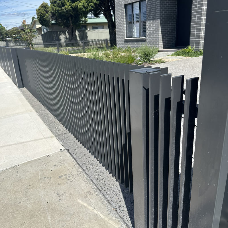 Aluminium Blade Sliding Gate - DIY Gate Package- 1500mm high X 5100mm wide